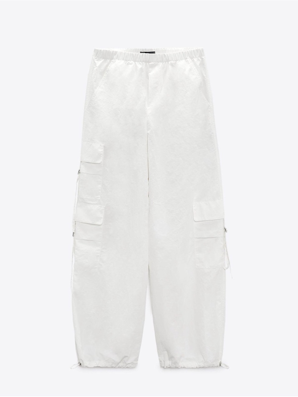 Zara Nylon Blend Parachute Pants